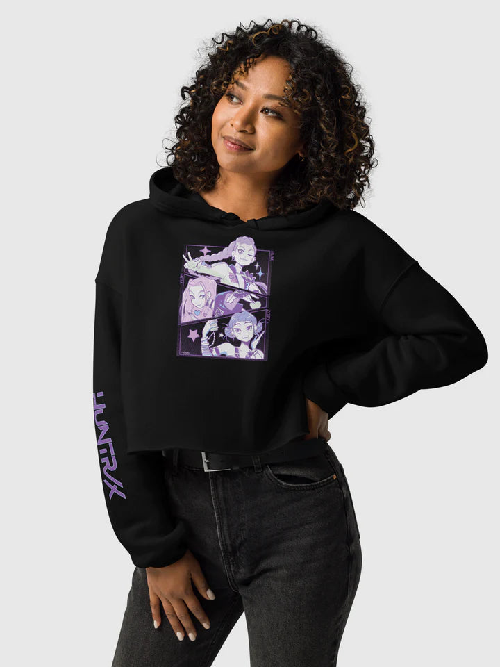 KPop Demon Hunters HUNTR/X Cropped Hoodie