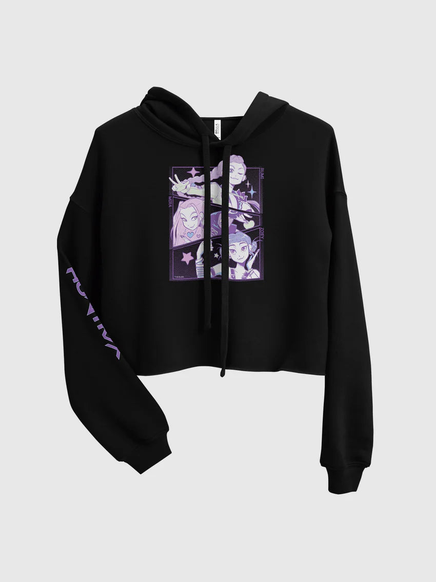 KPop Demon Hunters HUNTR/X Cropped Hoodie