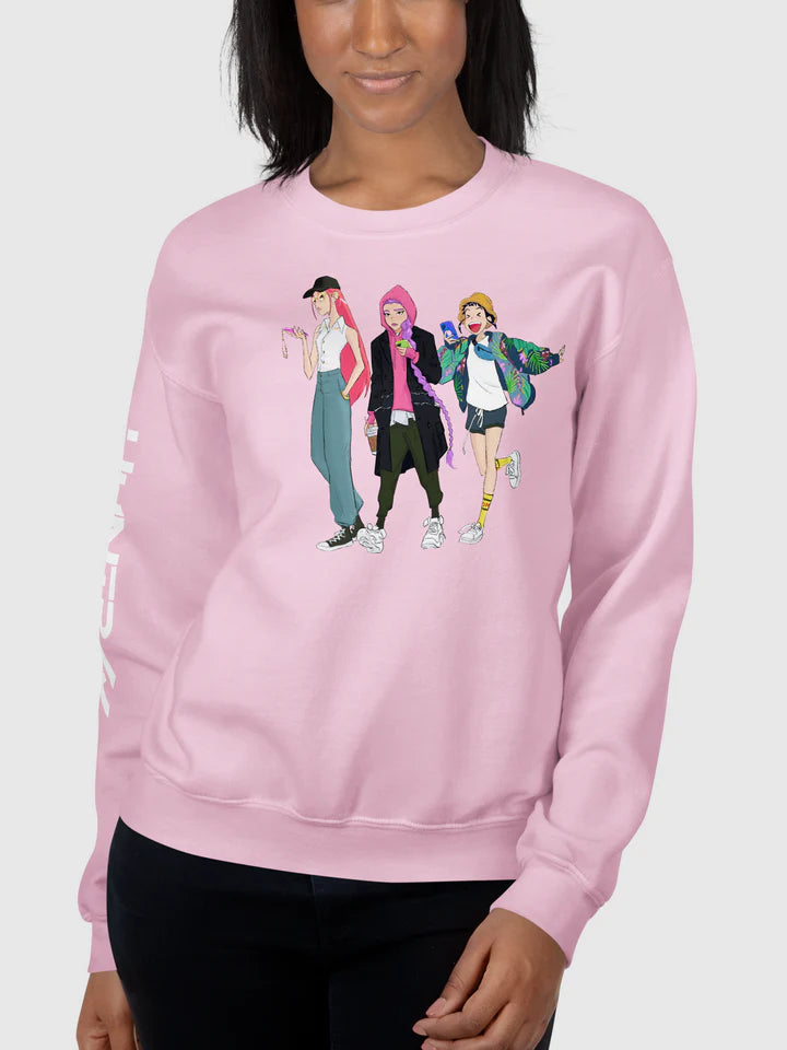 KPop Demon Hunters Off Duty HUNTR/X Sweatshirt