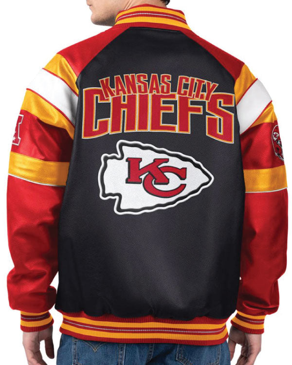 Kansas City Chiefs G-III Faux Varsity Leather Jacket
