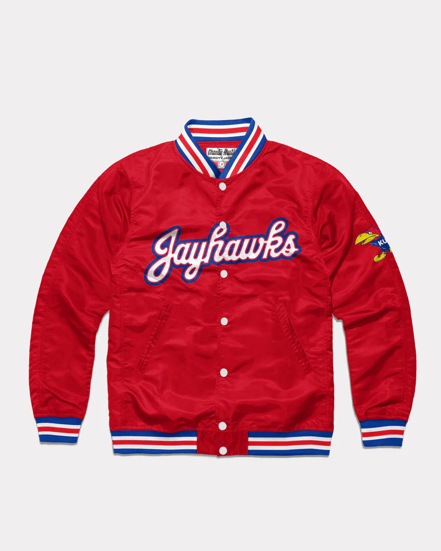 Kansas Jayhawks Script Letterman Jacket