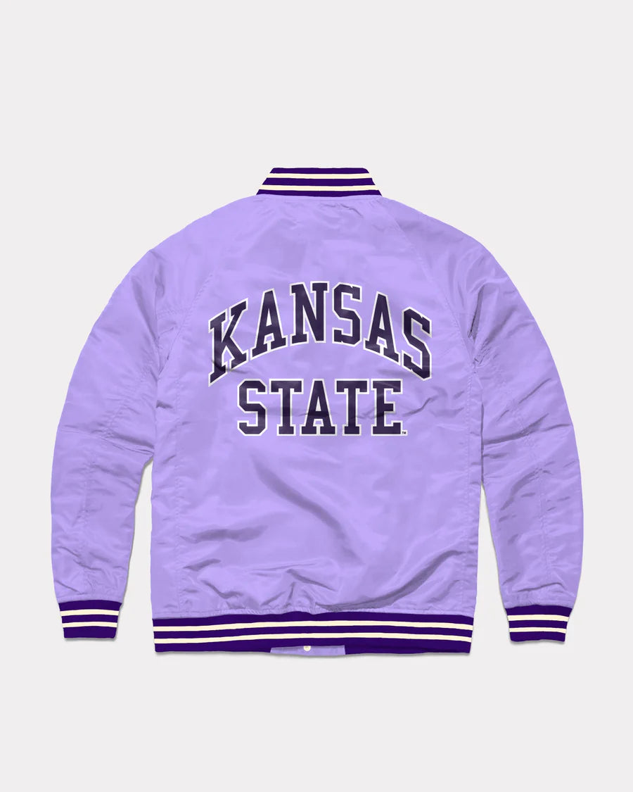 Kansas State Lavender Letterman Jacket