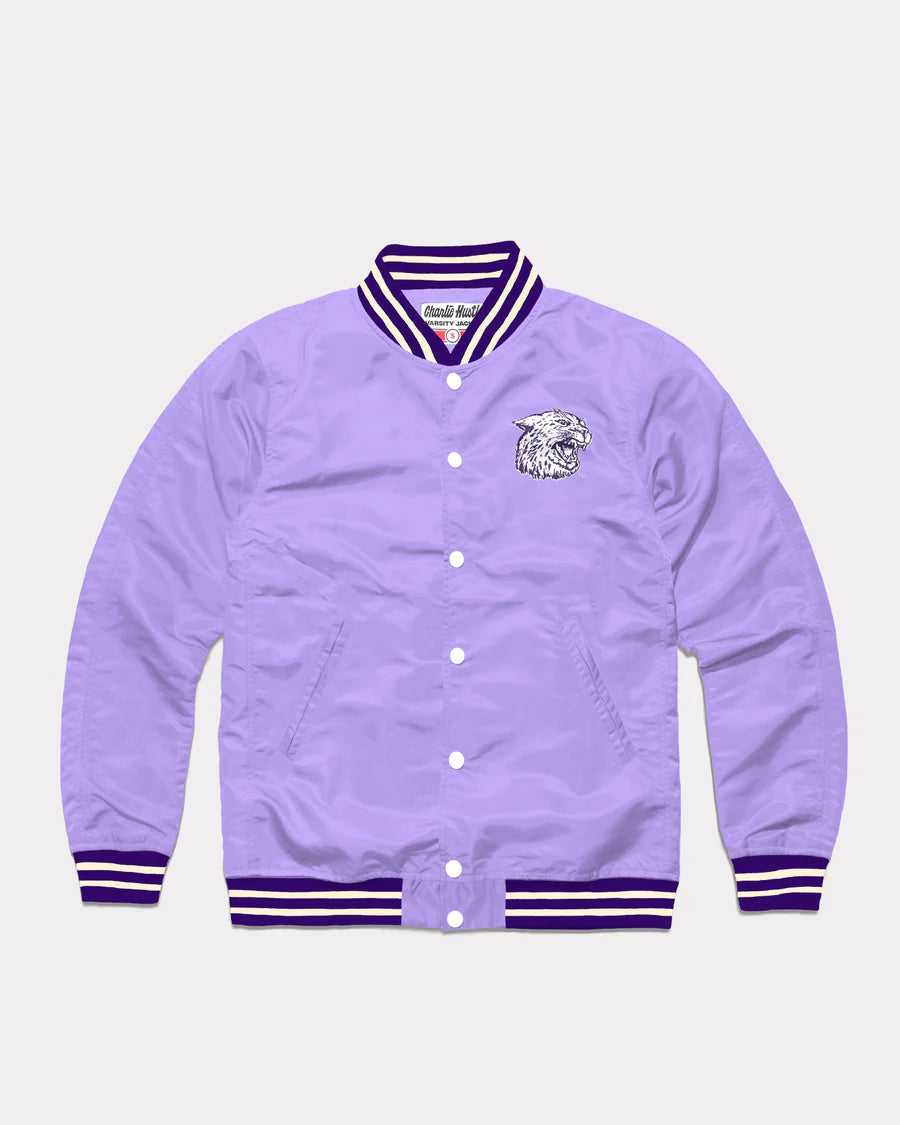Kansas State Lavender Letterman Jacket
