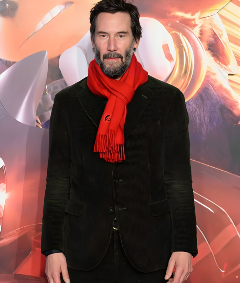 Keanu Reeves Sonic The Hedgehog 3 UK Premiere Blazer