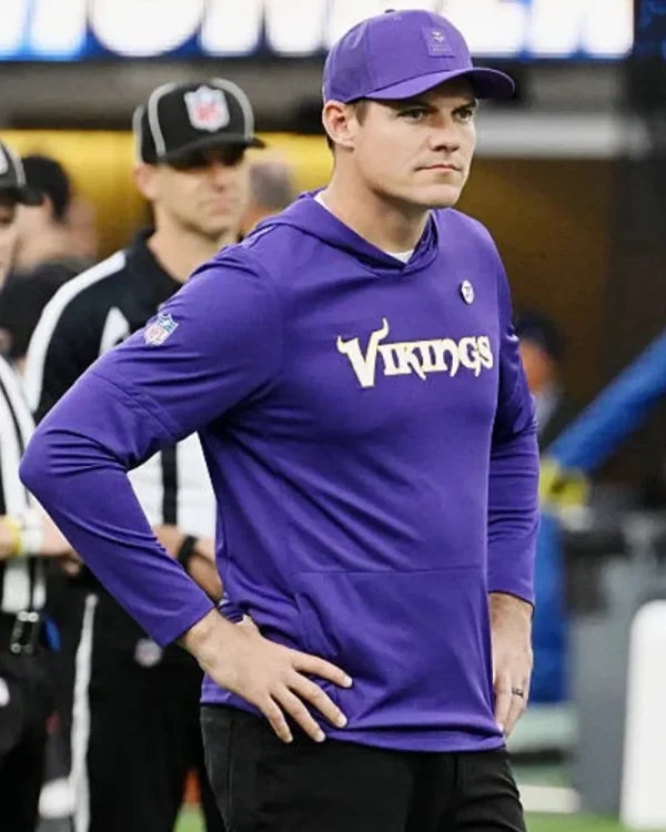 Kevin O’Connell Minnesota Vikings 2025 Purple Hoodie