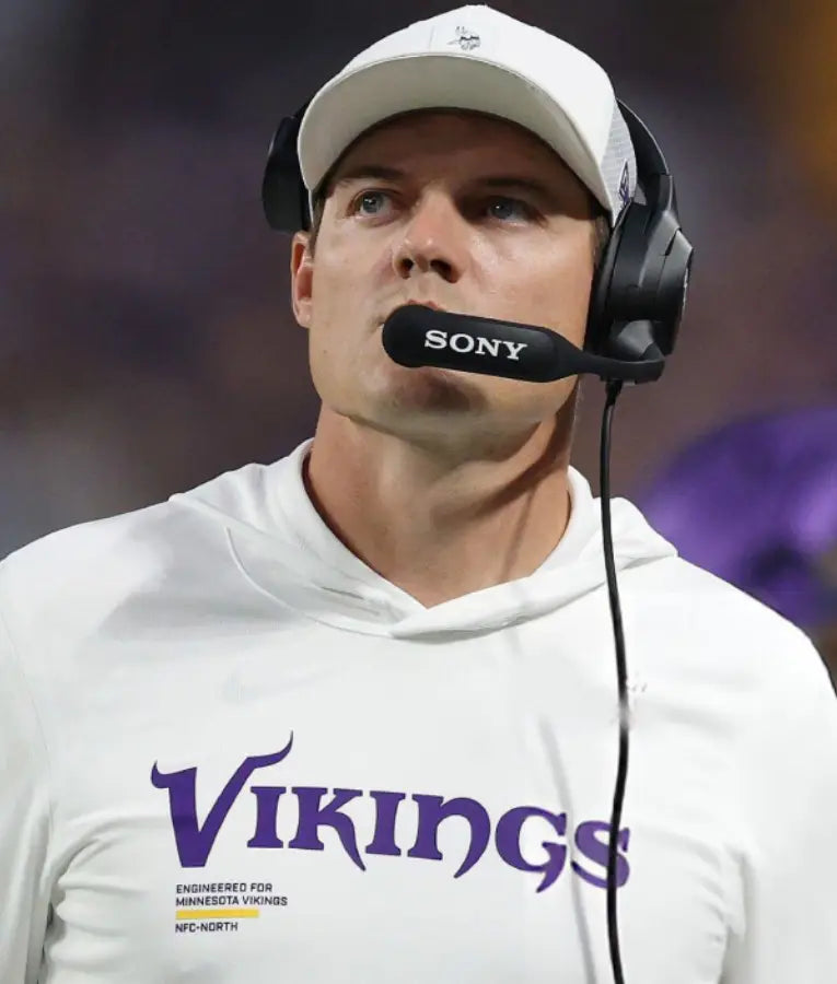 Kevin O’Connell Minnesota Vikings White Hoodie T-Shirt