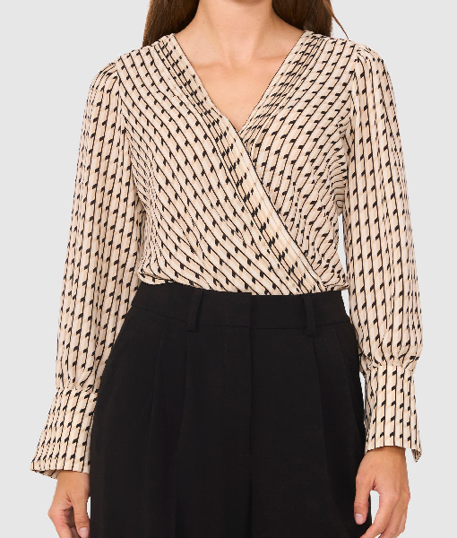 Bold and the Beautiful 2025 Kimberlin Brown Surplice Neck Top