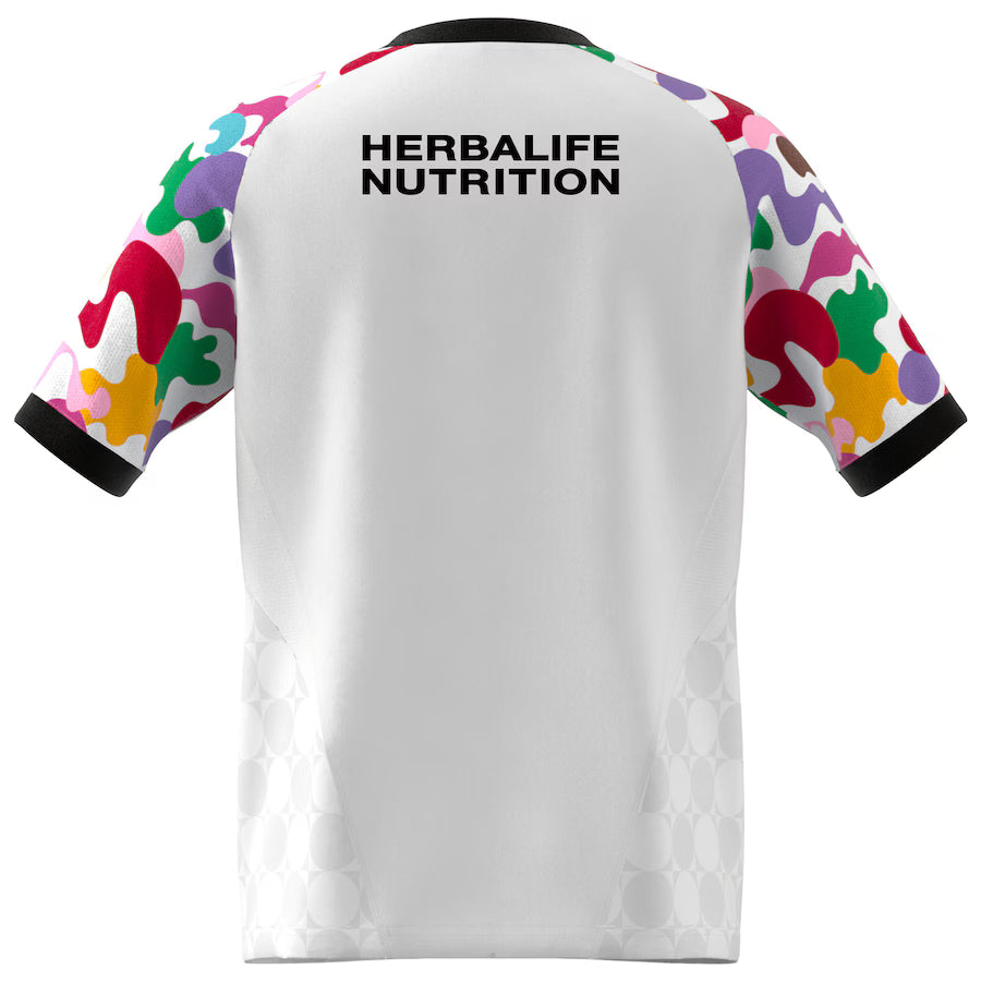 LA Galaxy adidas White 2023 Pride Pre-Match Top