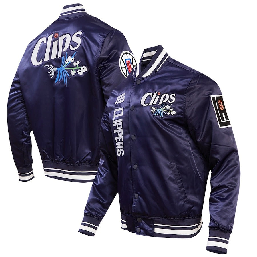 LA_Clippers_Pro_Standard_Navy_City_Edition_Satin_Jacket