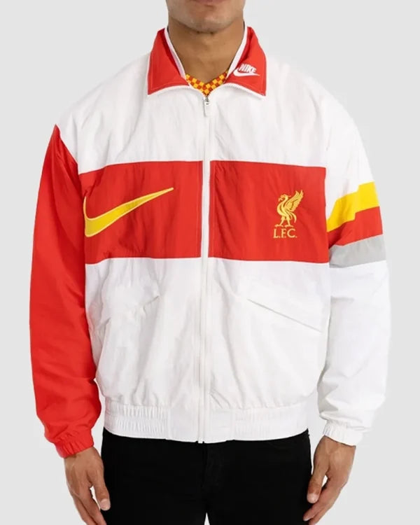 LFC Nike Mens White Heritage Jacket