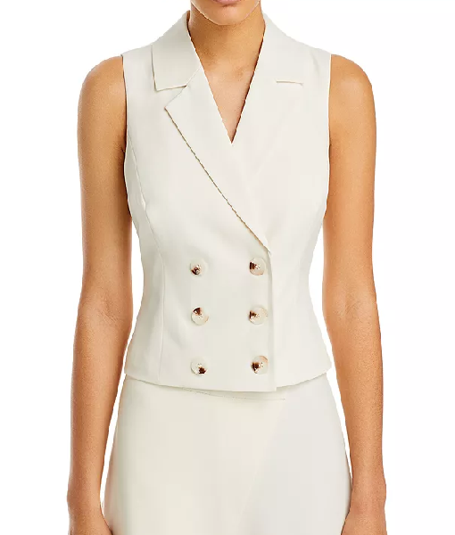 Bold and the Beautiful 2025 Laneya Grace White Collar Vest