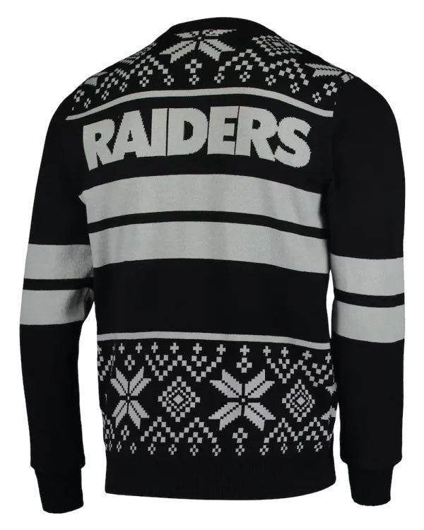 Las Vegas Raiders Light Up Ugly Sweatshirt