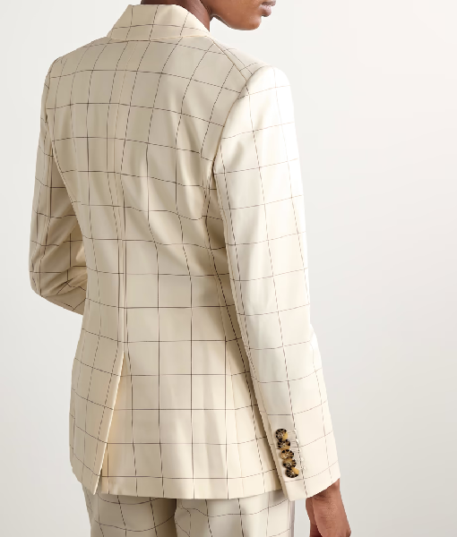 Days of Our Lives 2025 Lauren Koslow Grid Check Blazer