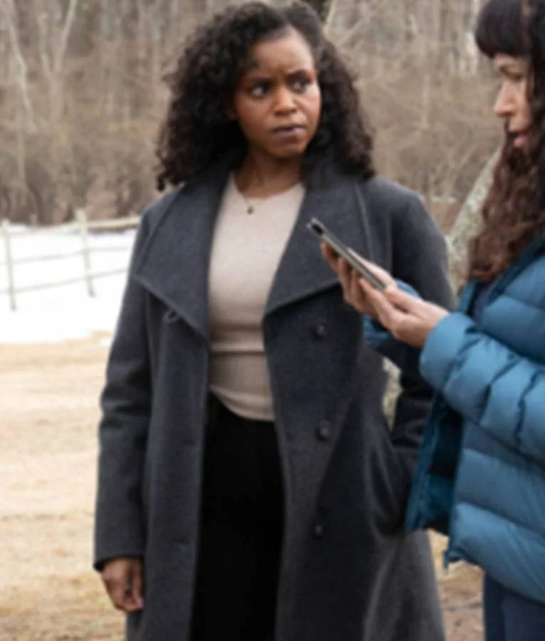 Law and Order SVU S26 Aimé Donna Kelly Grey Belted Coat