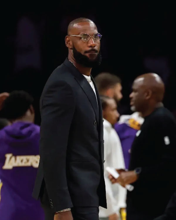 LeBron James Warriors V Lakers 2025 Black Blazer