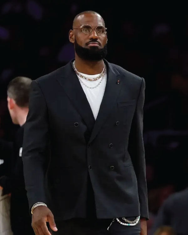 LeBron James Warriors V Lakers 2025 Black Blazer