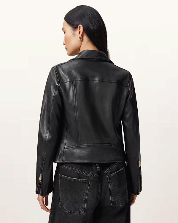 Leanne S01 Kristen Johnston Black Leather Jacket