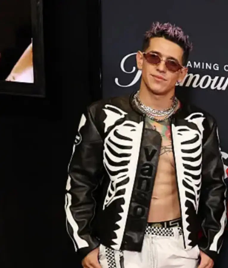 Lenny Tavárez 2025 MTV Video Music Awards Black Leather Jacket