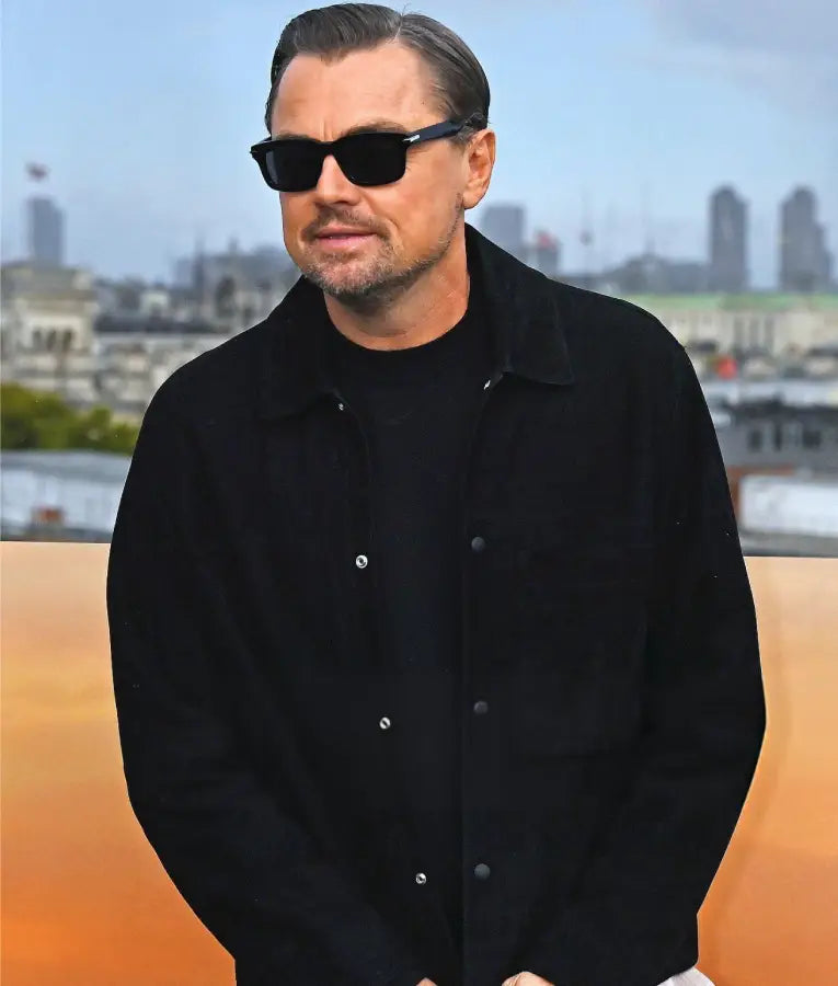 Leonardo DiCaprio One Battle After Another Black Shirt