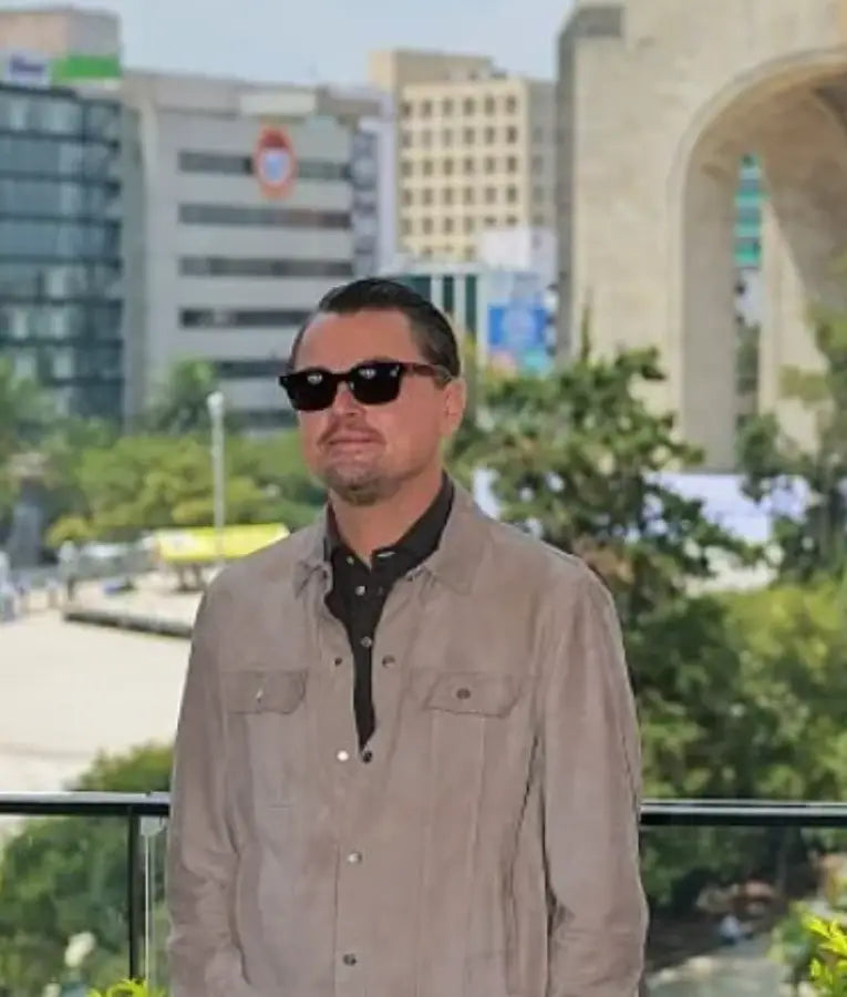 Leonardo DiCaprio One Battle After Another Photocall Jacket