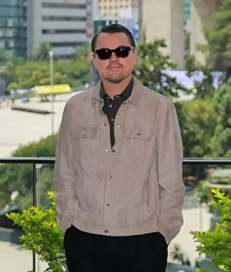 Leonardo DiCaprio One Battle After Another Photocall Jacket