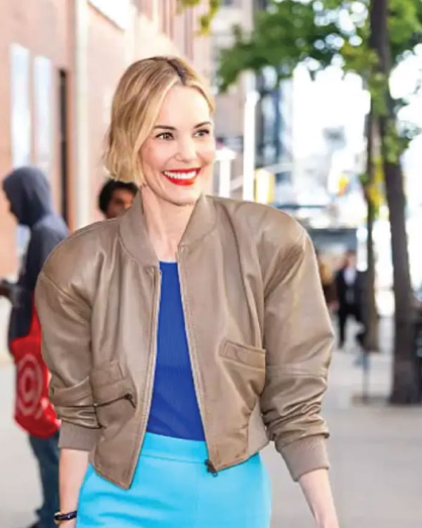 Leslie Bibb New York City Cropped Jacket