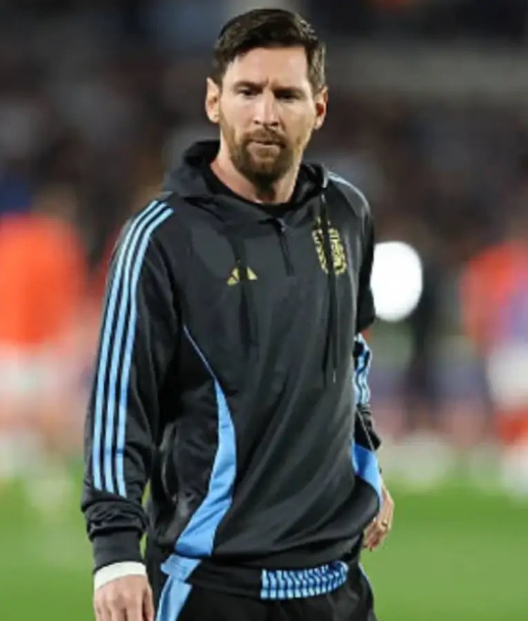 Lionel Messi Argentina Last Home Game Black Hoodie