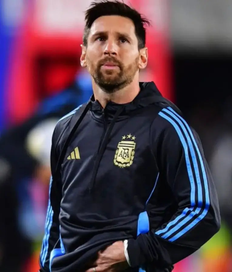 Lionel Messi Argentina Last Home Game Black Hoodie