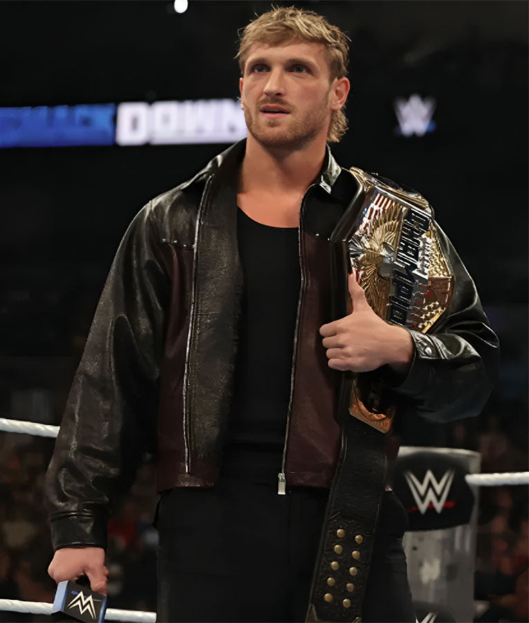 Logan Paul WWE RAW Leather Jacket