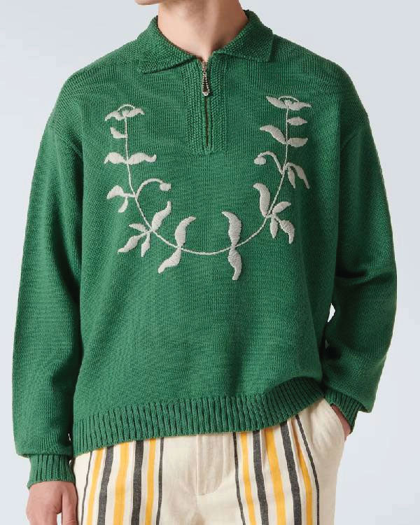 Loot S03 Joel Kim Booster Green Polo Sweater