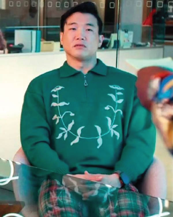 Loot S03 Joel Kim Booster Green Polo Sweater
