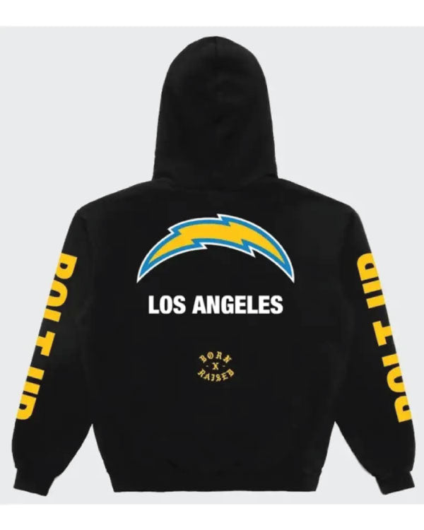 Los Angeles Chargers Born X Raised Pro Script Hoodie