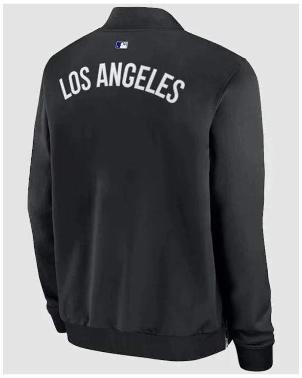 Los Angeles Dodgers Black Dugout Bomber Jacket