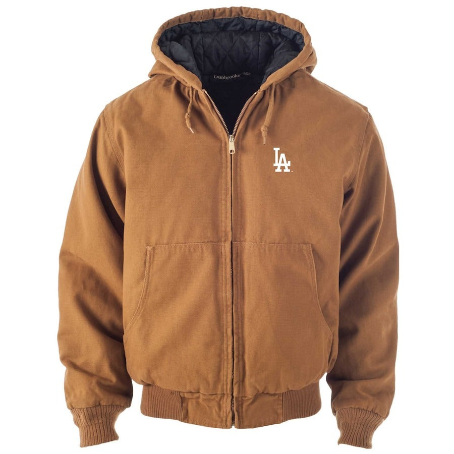 LosAngelesDodgersDunbrookeBrownDakotaWorkHoodieJacket