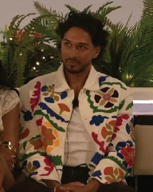 Love Island UK S11 Munveer Jabbal Printed Jacket