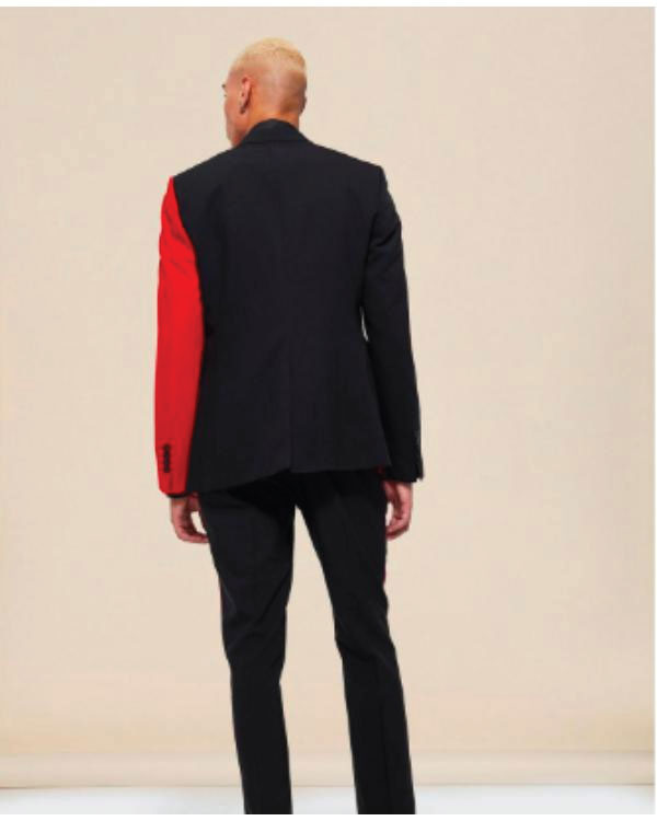 Love Island USA S07 Taylor Williams Red Patchwork Blazer