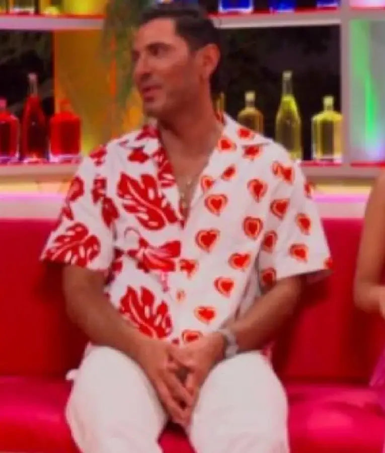 Love Island Games Joey Zauzig Heart Red & White Shirt