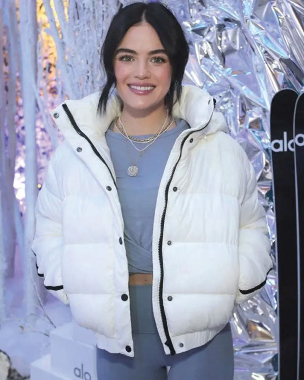 Lucy Hale Alo’s Winter House Puffer Jacket