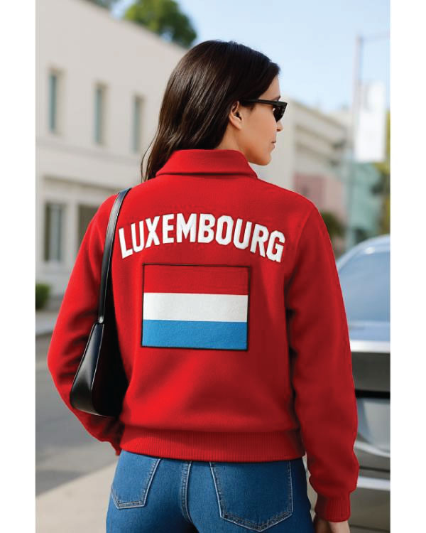 Luxembourg Red Fleece Jacket
