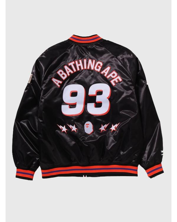 M&N NBA Phoenix Suns Black Satin Jacket