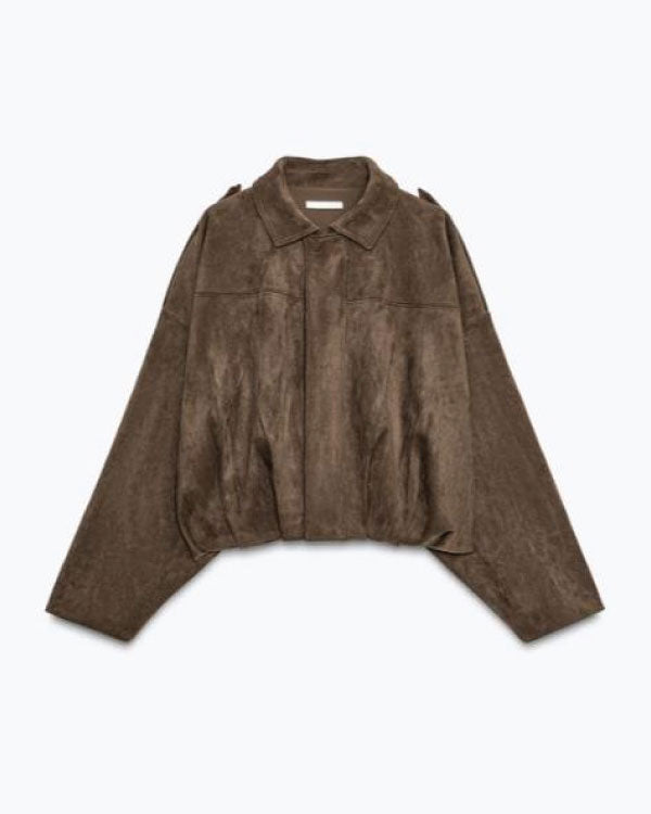 Made In Chelsea S30 Livvy Barker Brown Suede Bomber Jacket