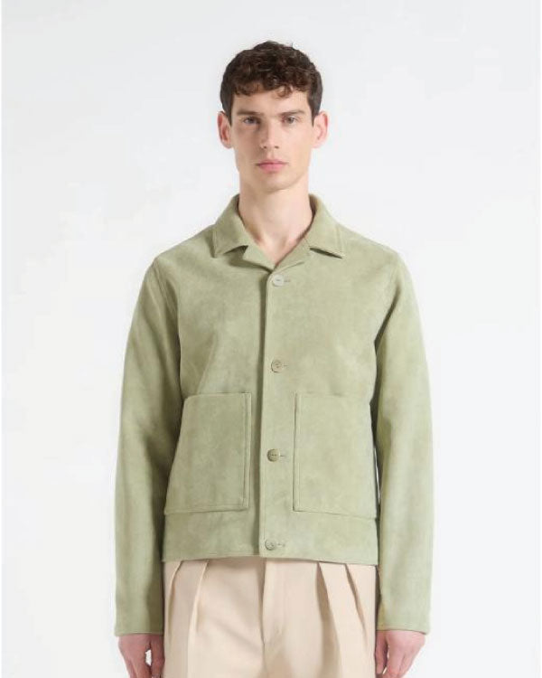 Made In Chelsea S30 Mint Green Suede Jacket