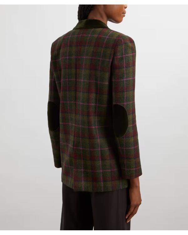 Made In Chelsea S30 Tabitha Willett Green Tartan Coat