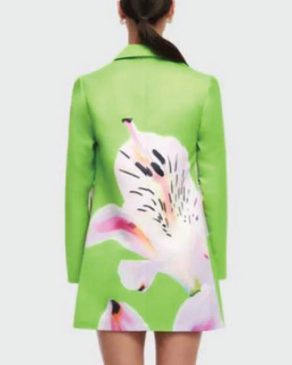 Masterchef AU S17 Sofia Klevin Green Printed Shirt