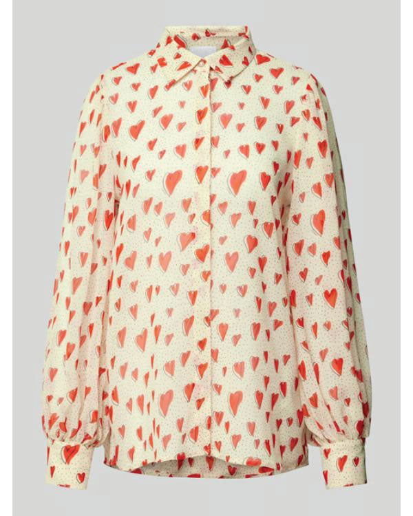 Maxton Hall S02 Pink Heart Print Shirt