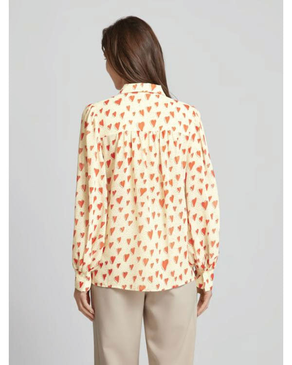 Maxton Hall S02 Pink Heart Print Shirt