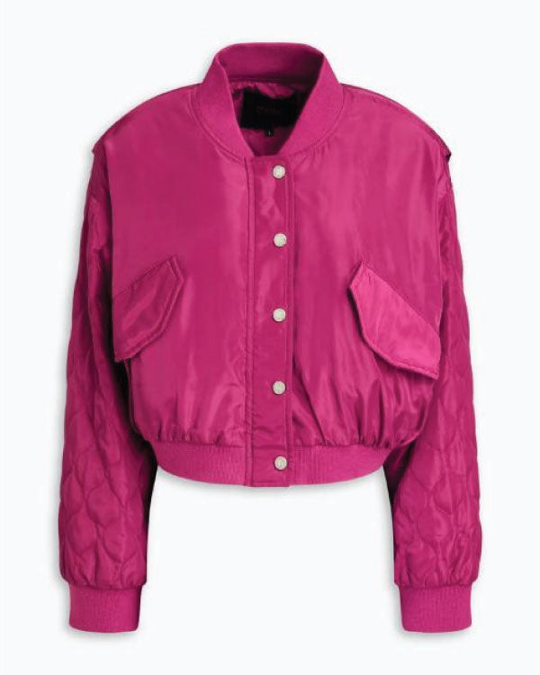 Maxton Hall S02 Pink Quilted Bomber Jacket