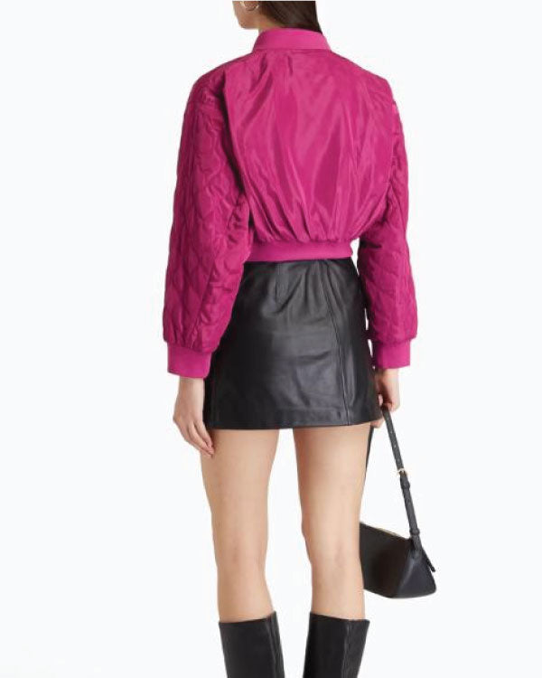 Maxton Hall S02 Pink Quilted Bomber Jacket