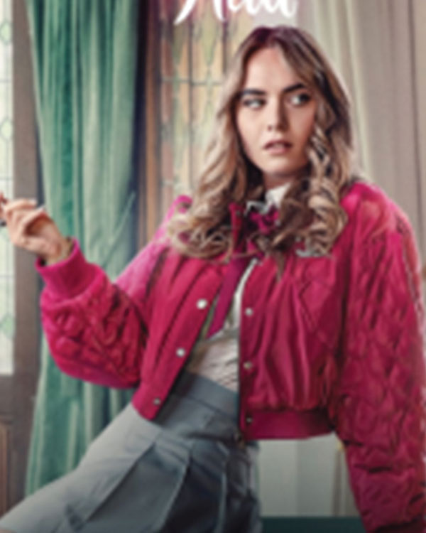 Maxton Hall S02 Pink Quilted Bomber Jacket