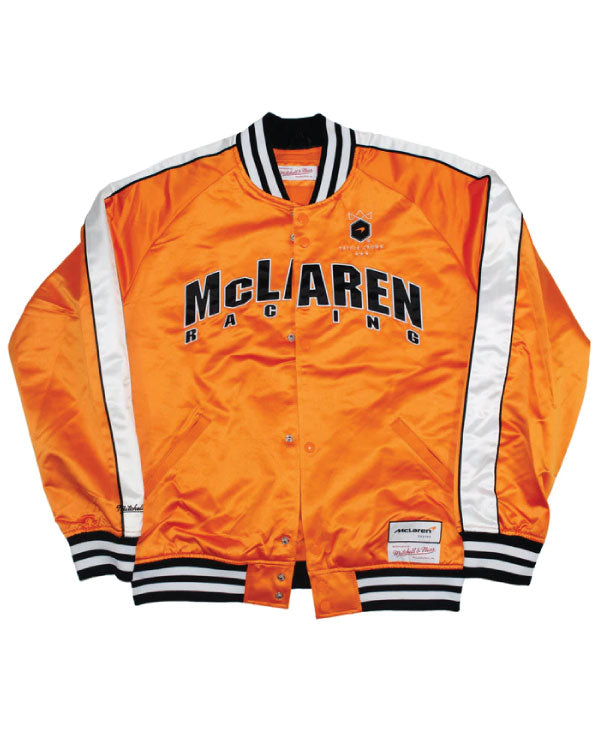 McLaren Racing F1 Mitchell & Ness Special Edition Monaco GP Triple Crown Satin Jacket